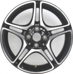 ALY85471 Smart ForTwo Wheel/Rim Black Machined #4534013300