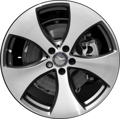 Mercedes-Benz GLE300d 2016-2017, GLE350 2016-2018, GLE400 2019, GLE550e 2017-2018 grey machined 20x9 aluminum wheels or rims. Hollander part number 85486, OEM part number 1664011300.