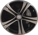 ALY85534 Mercedes-Benz SL450 Wheel/Rim Black Machined #23140114007X23