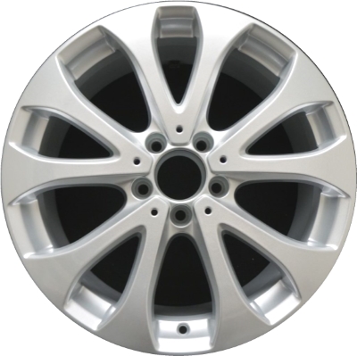 Mercedes-Benz E300 2017-2019, E350 202 , E400 2018, E450-2019-2020 powder coat silver 18x8 aluminum wheels or rims. Hollander part number 85539, OEM part number 21340114007X45.
