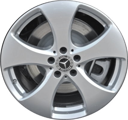 Mercedes-Benz GLS350 2017, GLS450 2017-2019 powder coat silver 19x8.5 aluminum wheels or rims. Hollander part number 85552, OEM part number 16640130007X46.