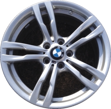 BMW 320i 2014-2018, 328i 2014-2018, 330e 2016-2018, 330i 2017-2019, 335i 2014-2016, 340i 2016-2018, 428i 2014-2016, 430i 2017-2020, 435i 2014-2016, 440i 2017-2020, ActiveHybrid 3 2014-2015 powder coat silver or ferric grey 18x8 aluminum wheels or rims. Hollander part number 86009U, OEM part number 36116786778, 36117852491.