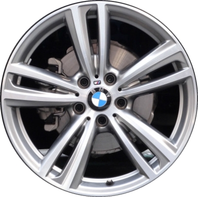 BMW 320i 2014-2018, 328i 2014-2018, 330e 2016-2018, 330i 2017-2019, 335i 2014-2015, 340i 2016-2018, 428i 2014-2016, 430i 2017-2020, 435i 2014-2016, 440i 2017-2020, ActiveHybrid 3 2014-2015 silver or grey machined 19x8 aluminum wheels or rims. Hollander part number 86013/86085, OEM part number 36117846780, 36117852493.