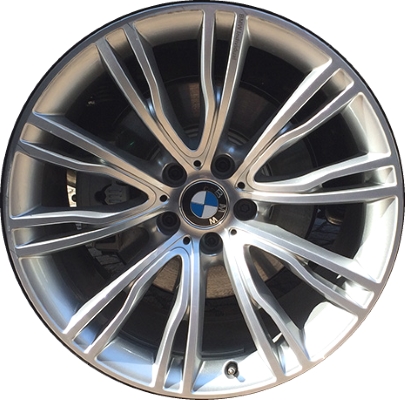 BMW X5 2014-2018, X6 2014-2019 silver or charcoal machined 20x10 aluminum wheels or rims. Hollander part number 86056U, OEM part number 36117847310, 36108092109.