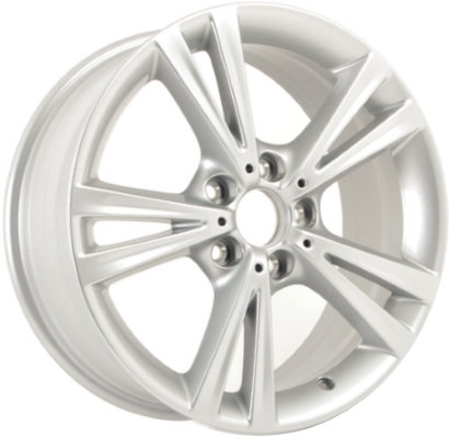 BMW 228i 2014-2016, 230i 2017-2020, M235i 2014-2016, M240i 2017-2020 powder coat silver 18x7.5 aluminum wheels or rims. Hollander part number 86150, OEM part number 36116796212.