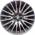 ALY86289U35 BMW 640i GT, 740e, 740i, 745e, 750i Wheel/Rim Grey Machined #36116863112