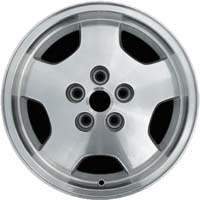 Jeep Grand Cherokee 1997-1998 silver machined 16x7 aluminum wheels or rims. Hollander part number ALY9017, OEM part number Not Yet Known.