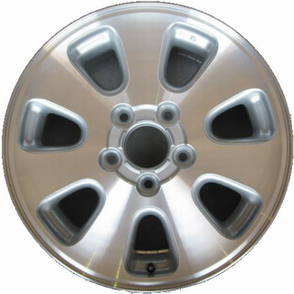 Jeep Grand Cherokee 1999-2003 silver machined 17x7.5 aluminum wheels or rims. Hollander part number ALY9036, OEM part number Not Yet Known.