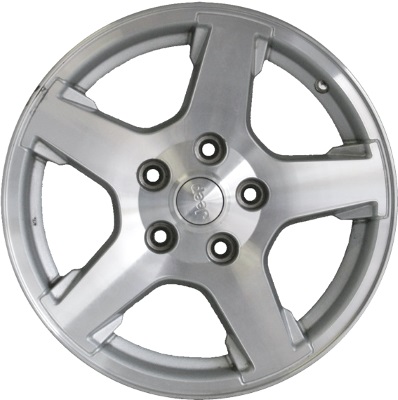 Jeep Grand Cherokee 2005-2007 silver or grey machined 17x7.5 aluminum wheels or rims. Hollander part number ALY9055U, OEM part number Not Yet Known.