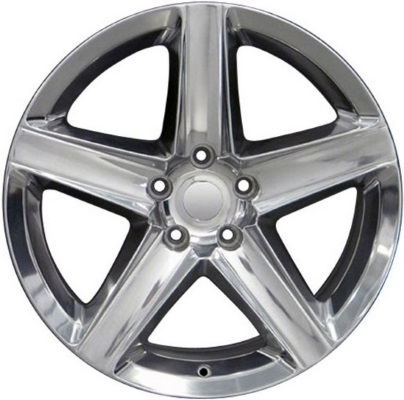 Jeep Grand Cherokee 2006-2010 polished 20x9 aluminum wheels or rims. Hollander part number ALY9062U80, OEM part number Not Yet Known.