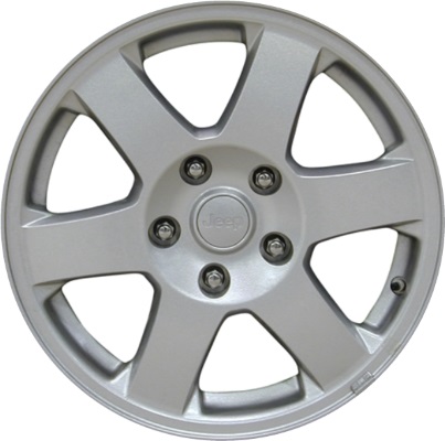 Jeep Grand Cherokee 2006-2010 powder coat silver or grey machined 17x7.5 aluminum wheels or rims. Hollander part number ALY9079U, OEM part number Not Yet Known.