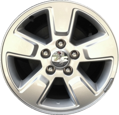 Jeep Compass 2013-2017 powder coat silver 16x6.5 aluminum wheels or rims. Hollander part number ALY9123U20, OEM part number Not Yet Known.