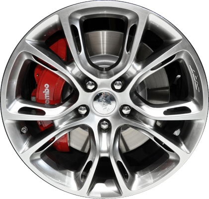 Jeep Grand Cherokee 2012-2021 powder coat hyper silver 20x10 aluminum wheels or rims. Hollander part number ALY9113U78, OEM part number 1WB011D5AA, 1WB011D5AB.