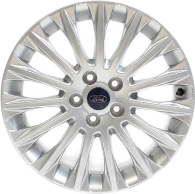 Ford Focus 2012-2014 powder coat silver 17x7 aluminum wheels or rims. Hollander part number ALY3885, OEM part number CV6Z1007C.
