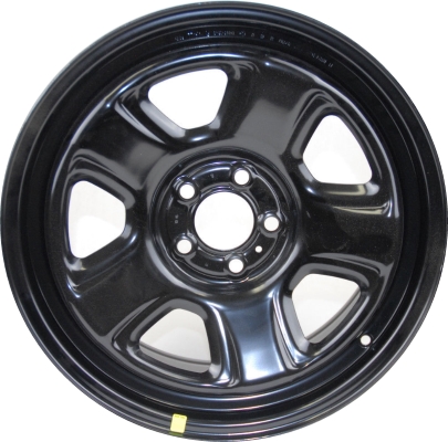 Dodge Charger RWD 2006-2023 powder coat black 18x7.5 steel wheels or rims. Hollander part number STL2344/2408, OEM part number Not Yet Known.