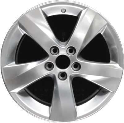 Lexus IS250 2010-2011, IS350 2010-2011 powder coat smoked hyper 18x8 aluminum wheels or rims. Hollander part number 74241, OEM part number Not Yet Known.