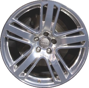 Audi Allroad 2013-2016 polished 19x8 aluminum wheels or rims. Hollander part number ALY58924, OEM part number 8T0601025AJ.