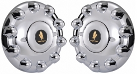 Set of 2, JTC1033F Peterbilt 200, 300, 500 Series Front Axle Covers