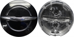 C2515CW Chrysler 200, 300, Pacifica OEM Center Cap Black w/Chrome Wings  #1LB74DX8AB
