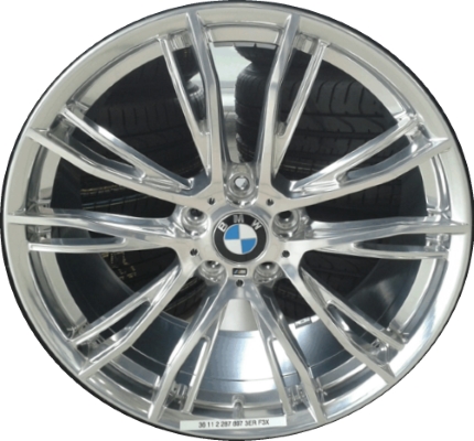 BMW 228i 2014-2016, 230i 2017-2020, M235i 2014-2016, M240i 2017-2020 polished 19x7.5 aluminum wheels or rims. Hollander part number 86154, OEM part number 36116864390.