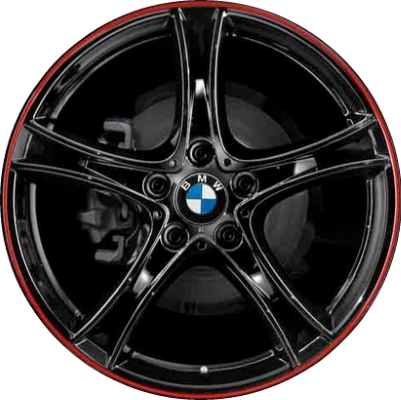 BMW 320i 2012-2018, 328i 2012-2018, 330e 2016-2018, 330i 2017-2019, 335i 2012-2015, 340i 2016-2018, 428i 2014-2016, 430i 2017-2020, 435i 2014-2016, 440i 2017-2020, ActiveHybrid 3 2013-2015 powder coat black 20x8 aluminum wheels or rims. Hollander part number 71549, OEM part number 36116854611.