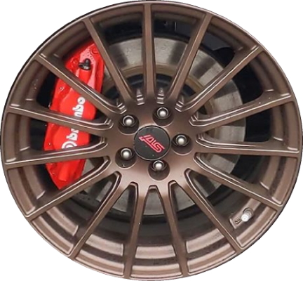 Subaru BRZ 2020-2021 powder coat bronze 18x7.5 aluminum wheels or rims. Hollander part number ALY68864U65, OEM part number 28111CA150.
