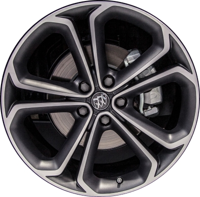 Buick Cascada 2016-2019 charcoal machined 20x8.5 aluminum wheels or rims. Hollander part number ALY4141, OEM part number 39032068.