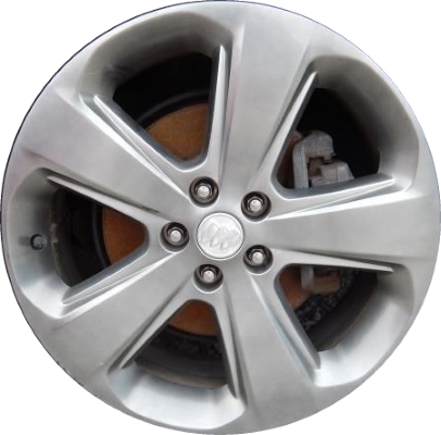 Buick Encore 2013-2016 powder coat hyper dark 18x7 aluminum wheels or rims. Hollander part number ALY4129U79, OEM part number 95144162.