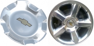 C5308P Chevrolet Avalanche, Silverado, Suburban, Tahoe OEM Polished Center Cap #9596007