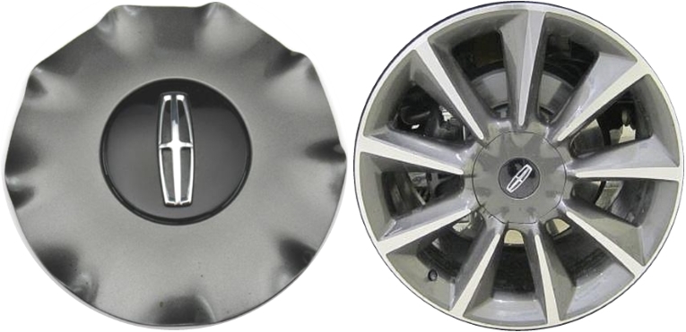 C10078 Lincoln Navigator OEM Charcoal Center Cap #GL7Z1130A