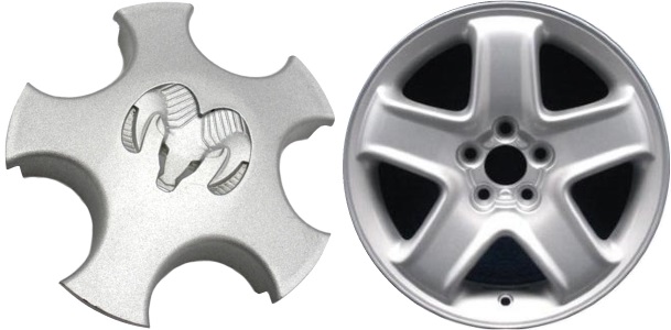 C2145U01 Dodge Stratus OEM Silver Center Cap #0RC95TRMAB-P