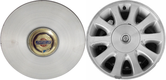 C2151G Chrysler Town & Country OEM Center Cap w/ Gold Emblem #04743123