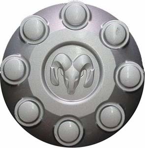 C2187S Dodge Ram 2500, 3500 SRW OEM Silver Center Cap #OXY18PAKAB