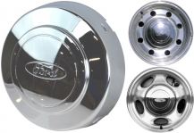 C3140F Ford E150, E250, E350, E450, F250, F350 Chrome Center Cap #F5TZ1130H