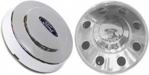 C3141 Ford F-350 DRW OEM Chrome Front Center Cap #F3TZ1130G