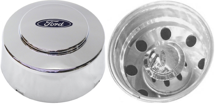 C3142 Ford F-350 DRW OEM Chrome Rear Center Cap #F81Z1130JA