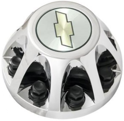 C3279C-CHEV Chevrolet 3500 DRW Rear Chrome OEM Center Cap #9598464