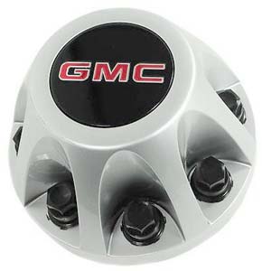 C3279S-GMC Sierra 3500 DRW Rear Silver OEM Center Cap #9597332
