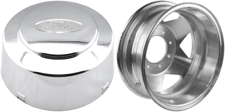 C3334 Ford F-350 DRW OEM Chrome Rear Center Cap #F81Z1130JC