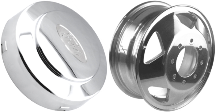 C3335 Ford F-350 DRW OEM Chrome Front Center Cap #F81Z1130KC