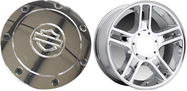 C3410A Ford F-150 Harley Davidson OEM Center Cap Chrome #2L3Z-1130-BA
