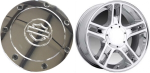 C3410A Ford F-150 Harley Davidson OEM Center Cap Chrome #2L3Z-1130-BA