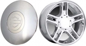 C3410B Ford F-150 Harley Davidson OEM Center Cap Chrome #YL3Z-1130-HA