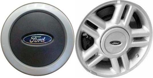 C3517A Ford Expedition OEM Charcoal/Silver Center Cap #2L141A096BB