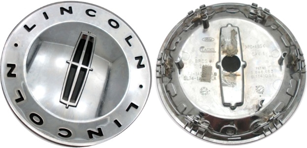 C3520 Lincoln Navigator OEM Center Cap Chrome #5L7Z1130B