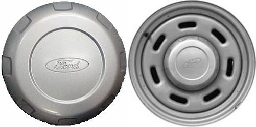 C3550 Ford E-150 OEM Silver Center Cap #42C41A096AA