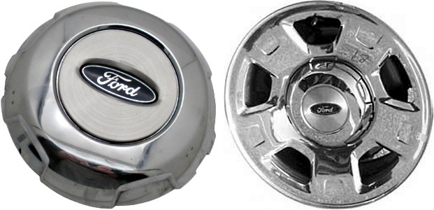 C3555 Ford F150 OEM Chrome/Brushed Center Cap #4L341A096GC