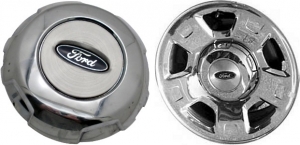 C3555 Ford F150 OEM Chrome/Brushed Center Cap #4L341A096GC