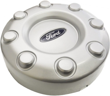 C3615F Ford F-350 DRW, F-450 OEM Silver Front Center Cap #5C3Z1130DB