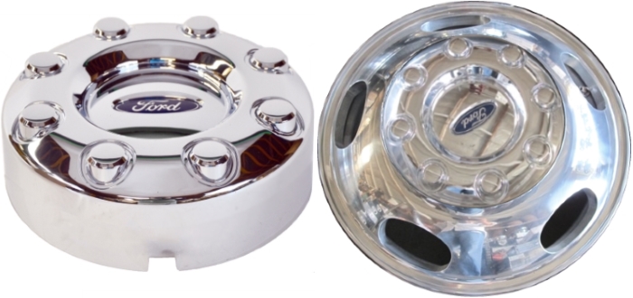 C3618 Ford F-350 DRW, F-450 OEM Chrome Front Center Cap #5C3Z1130SA